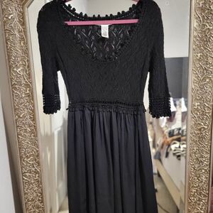 Elegant Black Lace Dress